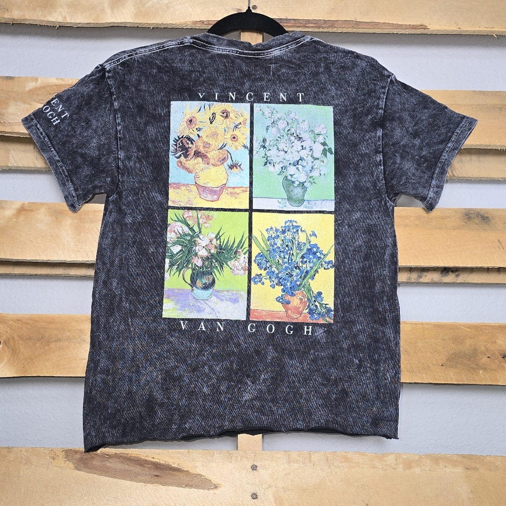 Vincent Van Gogh Graphic T-Shirt Size:S Color:Black - Picture 3 of 5